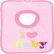 Sevi Bebe Yakalı Havlu Önlük  Pembe