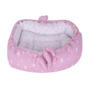 Sevi Bebe Anne Yanı Bebek Yatağı - Pembe Yıldız