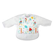 Sevi Bebe Kollu Önlük Beyaz