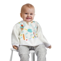 Sevi Bebe Kollu Önlük Beyaz