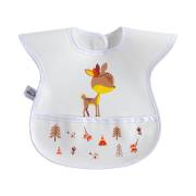 Sevi Bebe Cırtlı Muşamba Önlük Beyaz