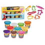 Dede Art Craft Rengarenk 16 Parça Oyun Hamuru Seti Eğitici Öğretici 03290