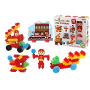 Dede Kaktüs Blocks İtfaiye İstasyonu 55 Parça Eğitici Öğretici Oyuncak 03308