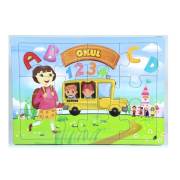 Vardem 12 Parça Eğitici Ahşap Puzzle 8 Asorti VARDEM-022282-V247271