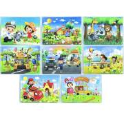 Vardem 12 Parça Eğitici Ahşap Puzzle 8 Asorti VARDEM-022282-V247271