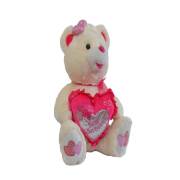 Vardem Peluş 56 cm Kalpli Ayı Tokalı 68534-56U*68715U*68543U
