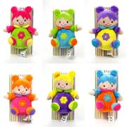 Vardem Çıngıraklı Peluş Bebek 6 Asort PA50154i