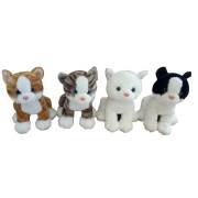 Vardem Peluş 25Cm Oturan 4 Asorti Kedi 58814/25
