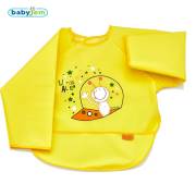 Babyjem Poli Muşamba Kollu Önlük Sarı
