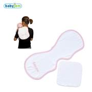 Babyjem Omuz Örtüsü Ve Ağız Mendili Beyaz Pembe