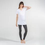 Funna Mamma 7603 V-Yaka Hamile T-Shirt - Antonia - Beyaz / M Beden