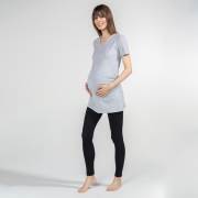 Funna Mamma 7611 V-Yaka Hamile T-Shirt - Antonia - Gri / M Beden