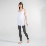 Funna Mamma 7627 Atlet Yaka Hamile T-Shirt - Alda - Beyaz / M Beden