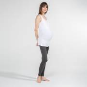 Funna Mamma 7627 Atlet Yaka Hamile T-Shirt - Alda - Beyaz / M Beden