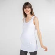 Funna Mamma 7628 Atlet Yaka Hamile T-Shirt - Alda - Beyaz / L Beden