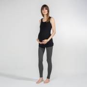 Funna Mamma 7630 Atlet Yaka Hamile T-Shirt - Alda- Siyah / S Beden