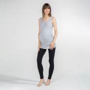 Funna Mamma 7636 Atlet Yaka Hamile T-Shirt - Alda - Gri / L Beden