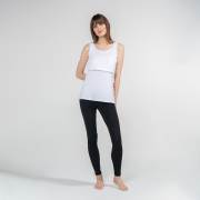 Funna Mamma 7664 Atlet Yaka Emzirme T-Shirt - Paola - Beyaz / L Beden