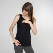 Funna Mamma 7666 Atlet Yaka Emzirme T-Shirt - Paola - Siyah / S Beden