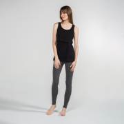 Funna Mamma 7668 Atlet Yaka Emzirme T-Shirt - Paola - Siyah / L Beden