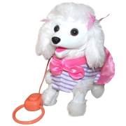 Furkan Yürüyen Süslü Kumandalı Peluş Oyuncak Köpeğim Kablo Kumandalı Köpek FR13481