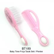 BabyTime Tarak Fırça Seti - Pembe