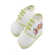 Baby Jem Kaptan Bağcıklı Erkek Patik - Beyaz Yeşil