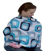 Baby Jem Emzirme Örtüsü - Mavi / Gri