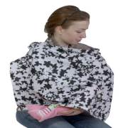 Baby Jem Emzirme Örtüsü - Siyah Yapraklı